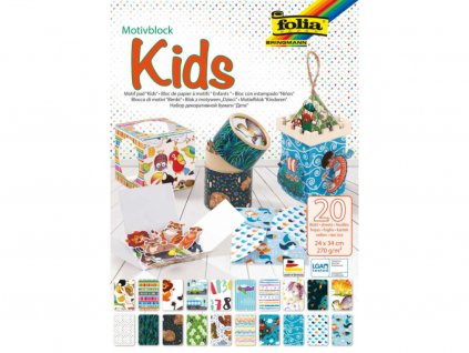 Blok - motiv,, Kids" , 20 listů 270 g/m2