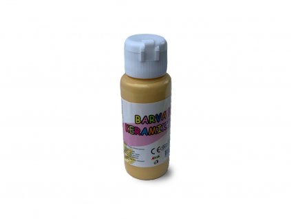 Akrylová barva na sklo a keramiku 60ml- zlatá