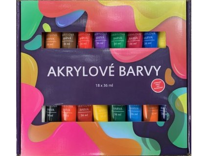 akrylove barvy 18x36ml