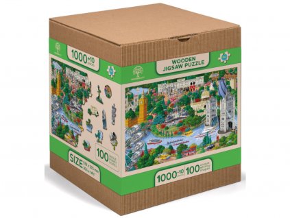 Dřevěné puzzle - Pamětihodnosti Londýna XL1010 dílků