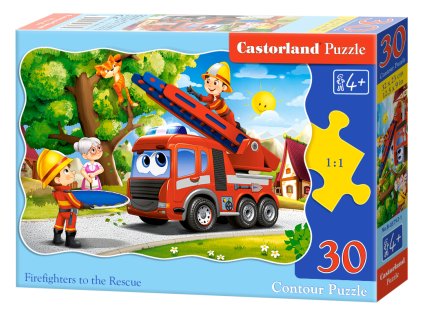 Puzzle Castorland 30 dílků - Hasičské auto