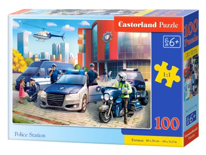Puzzle Castorland 100 dílků premium - Policejní stanice