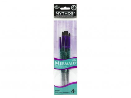 Umělecké štětce ploché - 4 ks ,, Mythos Mermaid" 2,4,8,12