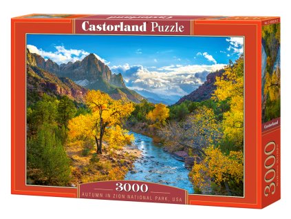 Puzzle Castorland 3000 dílků - Podzim v národním parku Zion, USA