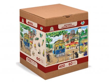 Dřevěné puzzle Viktoriánská ulice L 400 dílků