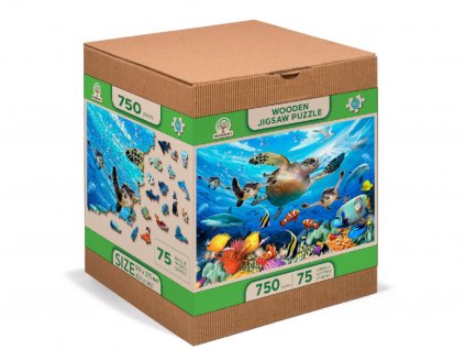 Dřevěné puzzle Oceánský život XL,750 dílků