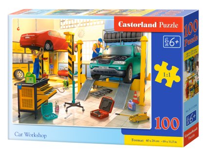 Puzzle Castorland 100 dílků premium - Autoservis