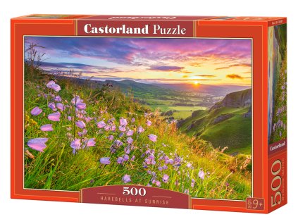 Puzzle Castorland 500 dílků - Západ slunce nad údolím