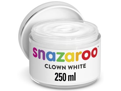 766416652430 SNZ CLOWN WHITE FACE PAINT 250ML [OPEN DHI]