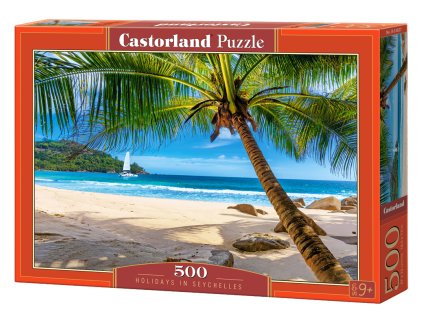 Puzzle Castorland 500 dílků - Prázdniny na Seychely