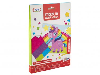 Kreativní sada, 12 obrázků - jednorožec