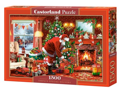 Puzzle Castorland 1500 dílků - Santovo speciální doručení