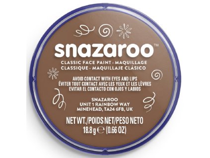 Snazaroo barva na obličej 18ml - béžově hnědá - "Beige Brown"