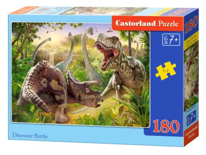 Puzzle Castorland 180 dílků - Dinosauří bitva