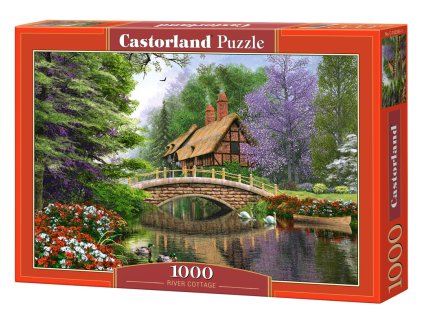 Puzzle Castorland 1000 dílků - Dům u mostu