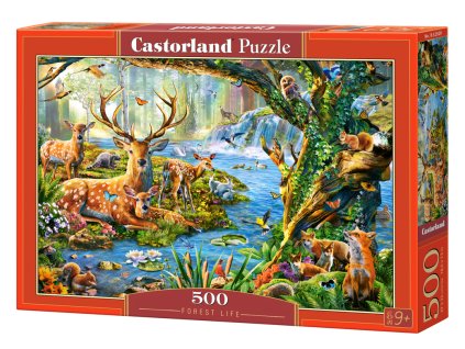 Puzzle Castorland 500 dílků - Život v lese