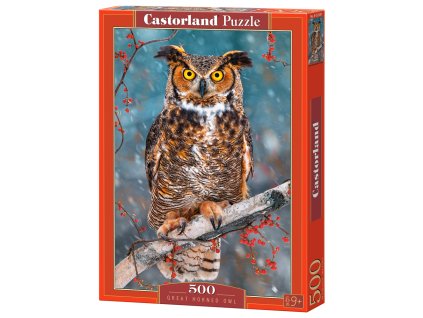 Puzzle Castorland 500 dílků -  Výr ušatý