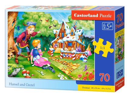 Puzzle Castorland 70 dílků premium - Jeníček a Mařenka