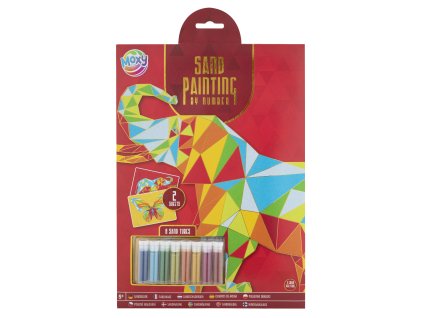 Malování pískem podle čísel - Slon