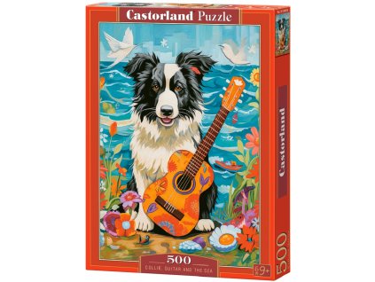Puzzle Castor 500 dílků - Kolie, kytara a moře