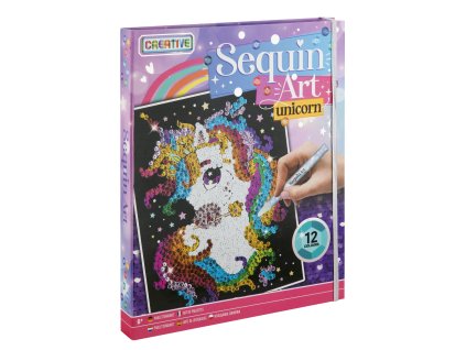 Flitrový obrázek - Jednorožec