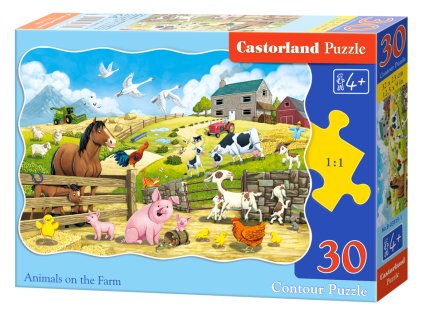 Puzzle Castorland 30 dílků - Zvířátka na farmě