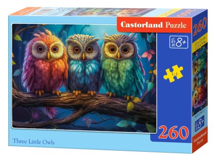Puzzle Castorland 260 dílků -Tři sovičky