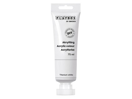Akrylová barva 75ml - titanová bílá