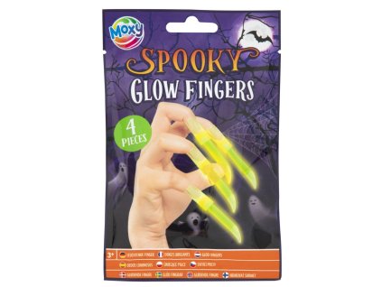 Halloweenské svítící nehty, 4 ks