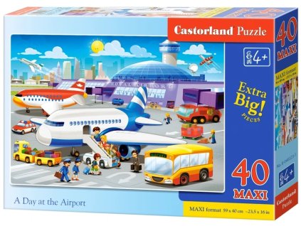 Puzzle Castorland MAXI 40 dílků - Den na letišti