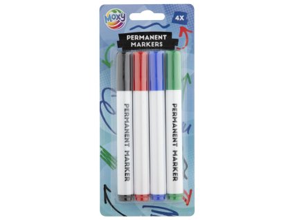 Permanentní fixy, značkovače - 4 ks