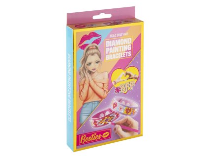 Diamantové malování Besties, náramky 2 ks