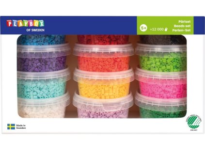 Zažehlovací korálky 12 000 ks – 12 barev, kreativní sada pro děti