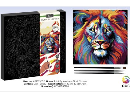 AR2023 GE Black Canvas Lion