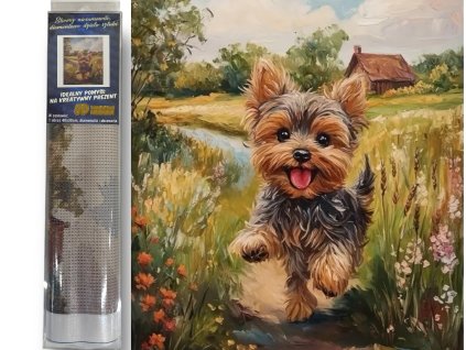diamantovy obrazek yorkšír 30x40cm