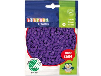 Zažehlovací korálky 5 mm – balení, vyrobeno ve Švédsku, ekologická značka Nordic Swan Ecolabel