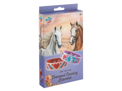 Diamantové náramky, 2 ks - koně