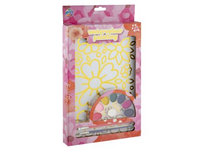 Dětská umělecká sada akvarelového malování - květiny