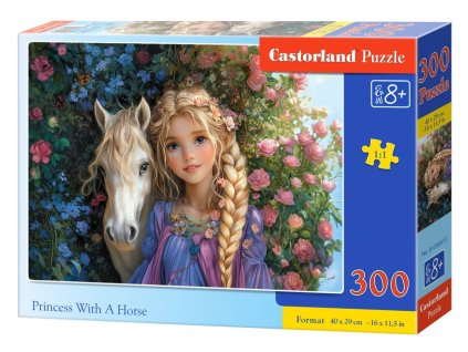 Castorland puzzle 300 dílků - Princezna a kůň