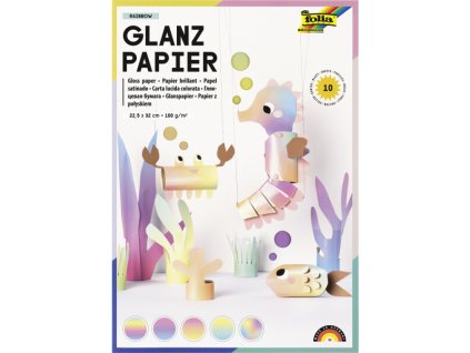 leskly duhovy papir folie