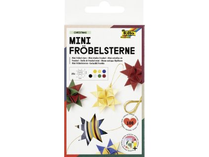 Quilling proužky 35 cm × 1 cm – sada 100 ks na výrobu 25 papírových hvězd 4×4 cm