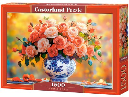 Puzzle Castor 1500d.- Summer Roses