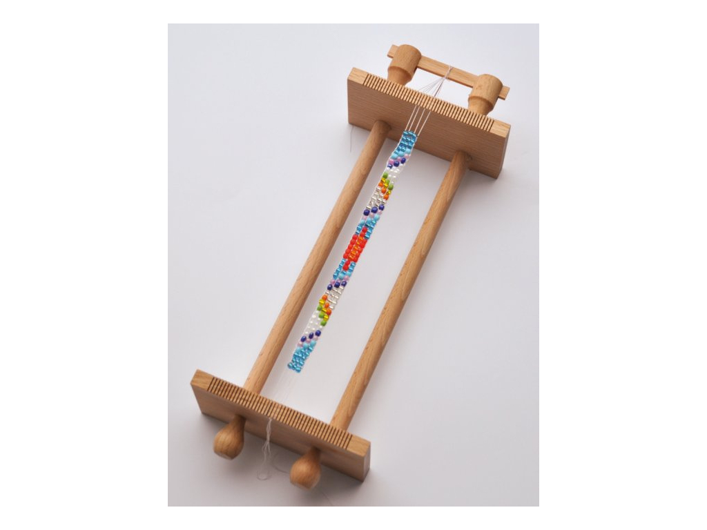 Tkalcovský stav na korálky- dřevěný