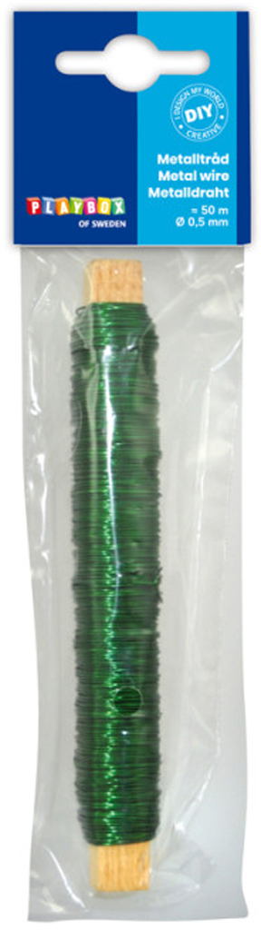 Barevný drátek 50m x 0,5mm ZELENÝ