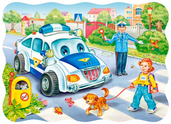 Puzzle Castorland 30 dílků - Bezpečnost především