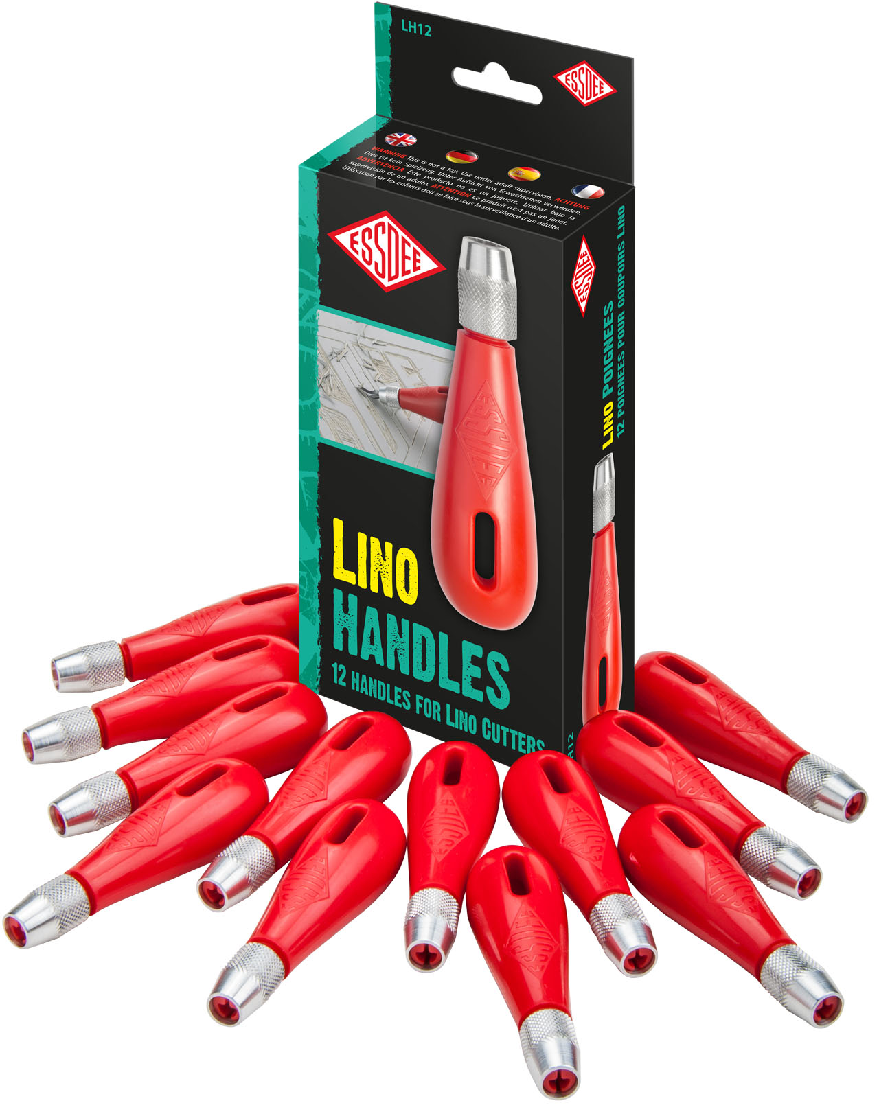 Násady na rydla na linoryt 12ks