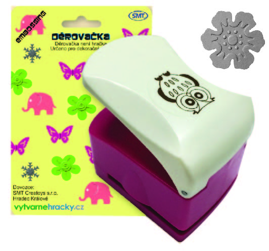 Děrovačka s embosing efektem - květ 2