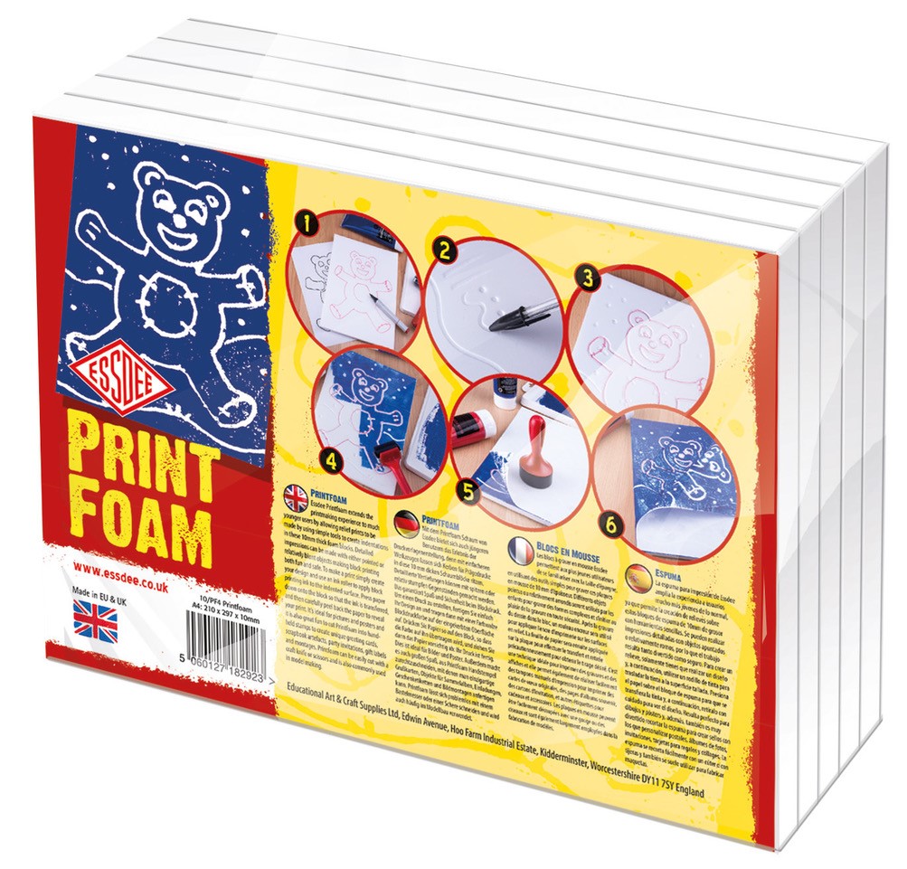 Tiskařská pěna, 210x295x10 mm 10 archů (A4)