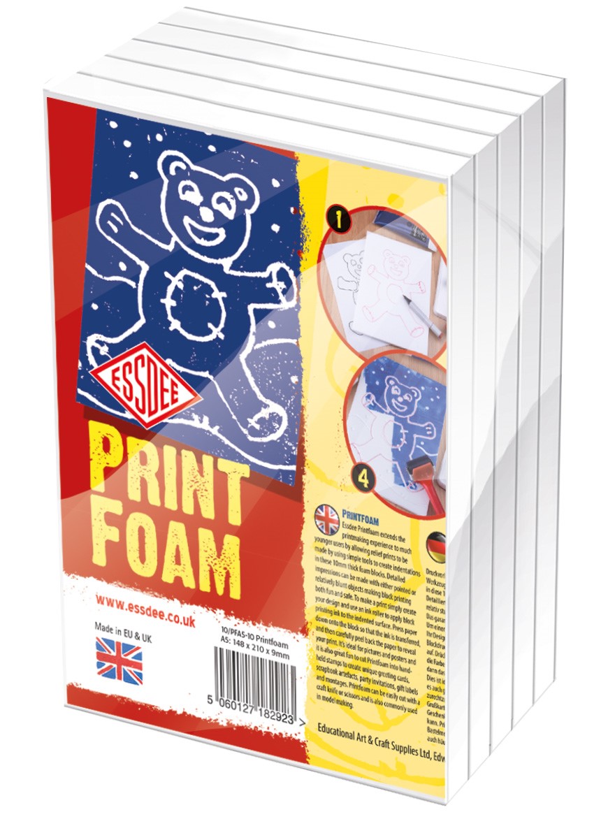Tiskařská pěna, 15 x 21 cm (A5), 5 archů