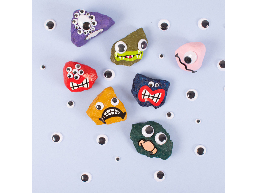 Samolepky - ústa a kníry 1000 ks